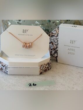 Rose Gold Crystal - Pendant Necklace - Bomb Party - Her Beautiful Soul